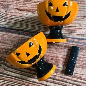 Halloween Pumpkin Face Bowls